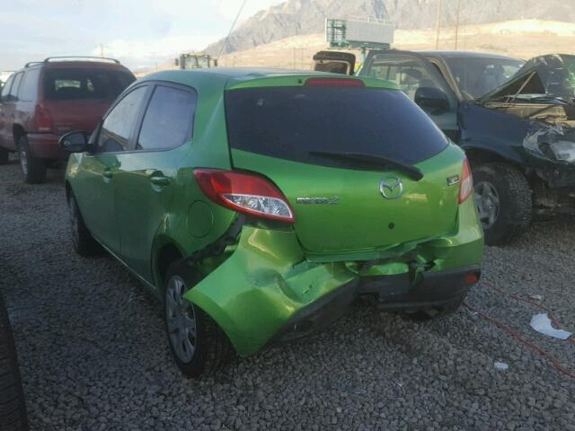 JM1DE1KY8D0163819 - 2013 MAZDA MAZDA2 GREEN photo 3