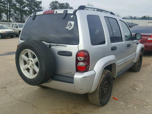 1J4GL58KX5W649392 - 2005 JEEP LIBERTY LI SILVER photo 4