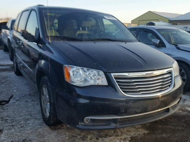 2C4RC1BG1DR594513 - 2013 CHRYSLER TOWN & COU BLACK photo 1