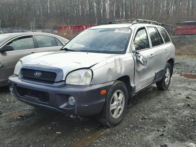 KM8SC13E14U602588 - 2004 HYUNDAI SANTA FE G SILVER photo 2