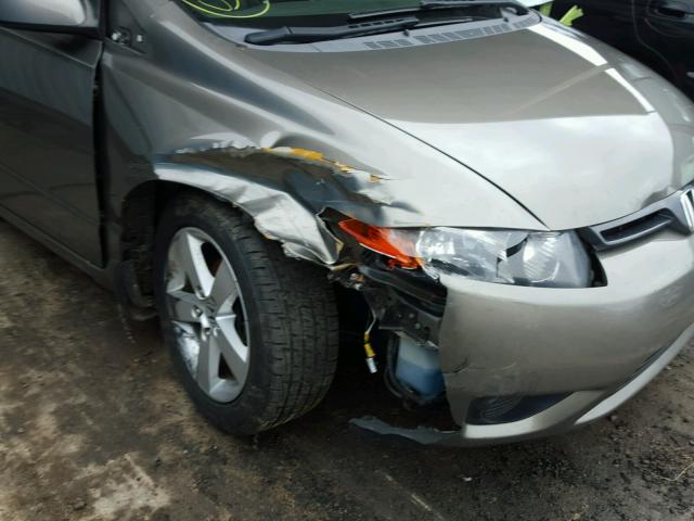 2HGFG12828H572825 - 2008 HONDA CIVIC EX BROWN photo 9