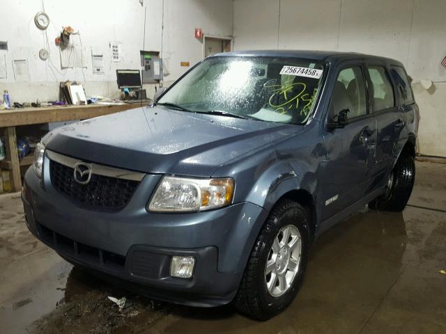 4F2CY0C73BKM02293 - 2011 MAZDA TRIBUTE I BLUE photo 2