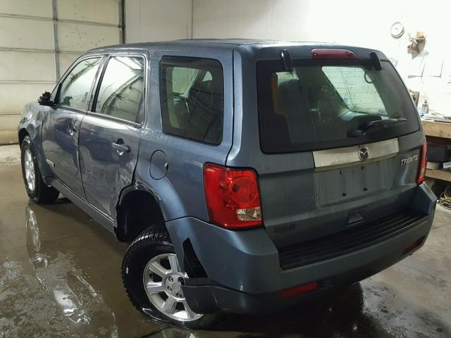 4F2CY0C73BKM02293 - 2011 MAZDA TRIBUTE I BLUE photo 3