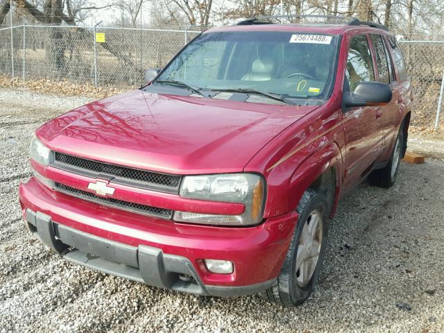 1GNDT13S632285640 - 2003 CHEVROLET TRAILBLAZE RED photo 2