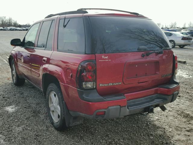 1GNDT13S632285640 - 2003 CHEVROLET TRAILBLAZE RED photo 3