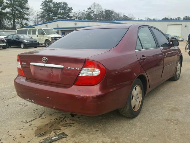 4T1BE32K33U132866 - 2003 TOYOTA CAMRY LE MAROON photo 4