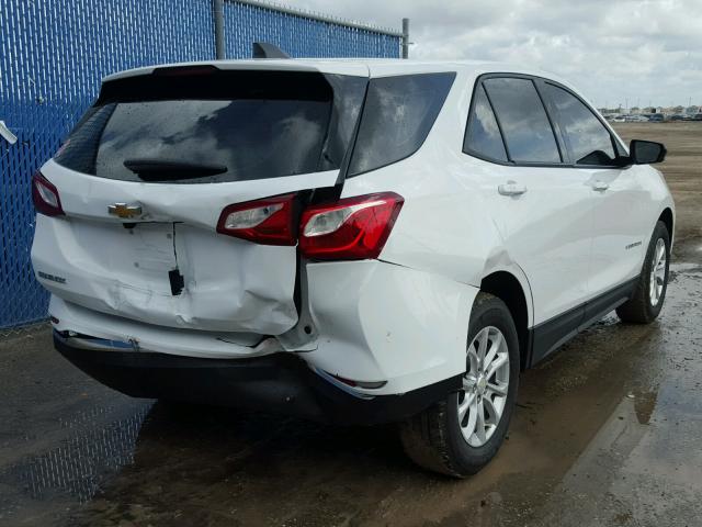 2GNAXHEV7J6118856 - 2018 CHEVROLET EQUINOX LS WHITE photo 4