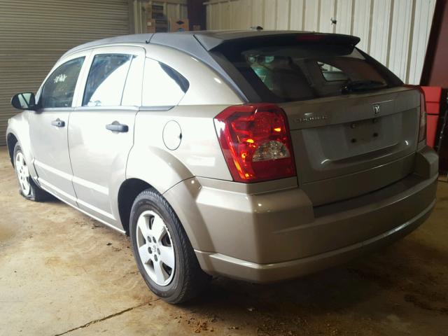 1B3HB28B07D104605 - 2007 DODGE CALIBER GOLD photo 3