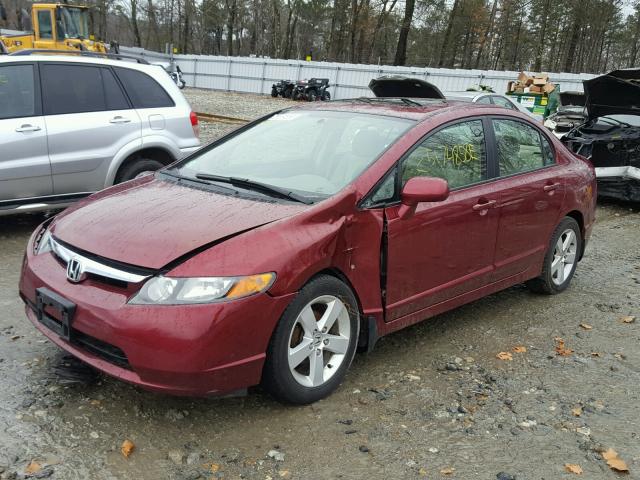 1HGFA16887L066090 - 2007 HONDA CIVIC EX 红色 照片 2