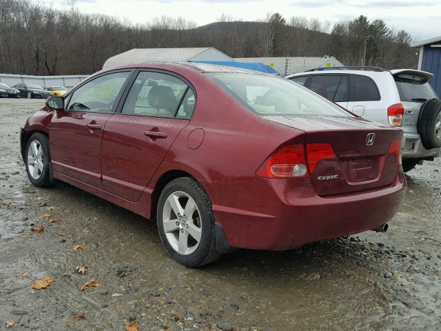 1HGFA16887L066090 - 2007 HONDA CIVIC EX RED photo 3