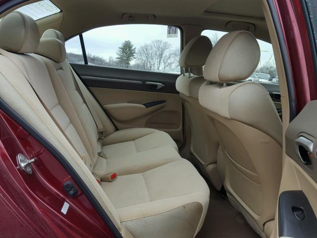 1HGFA16887L066090 - 2007 HONDA CIVIC EX 红色 照片 6