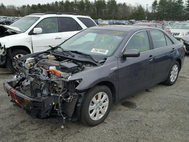 4T1BB46K39U096369 - 2009 TOYOTA CAMRY HYBR BLACK photo 2