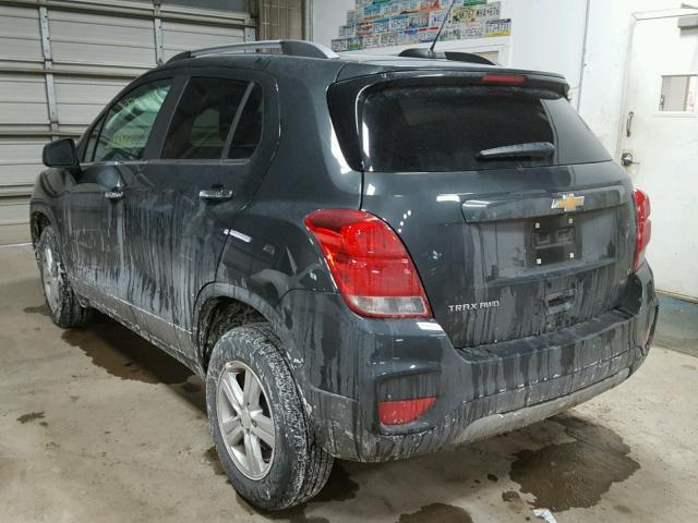 3GNCJPSB7HL159105 - 2017 CHEVROLET TRAX 1LT BLACK photo 3