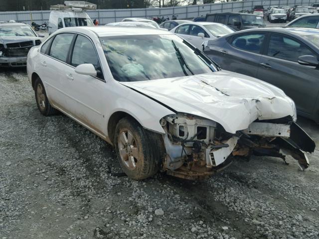 2G1WT58N489107433 - 2008 CHEVROLET IMPALA LT WHITE photo 1