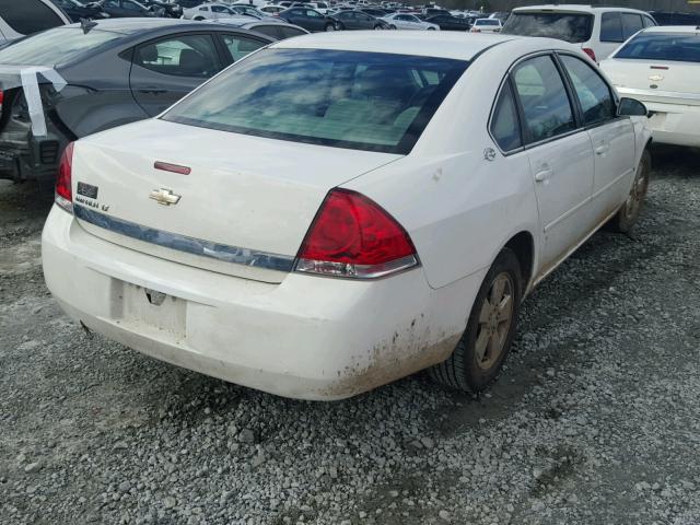 2G1WT58N489107433 - 2008 CHEVROLET IMPALA LT WHITE photo 4