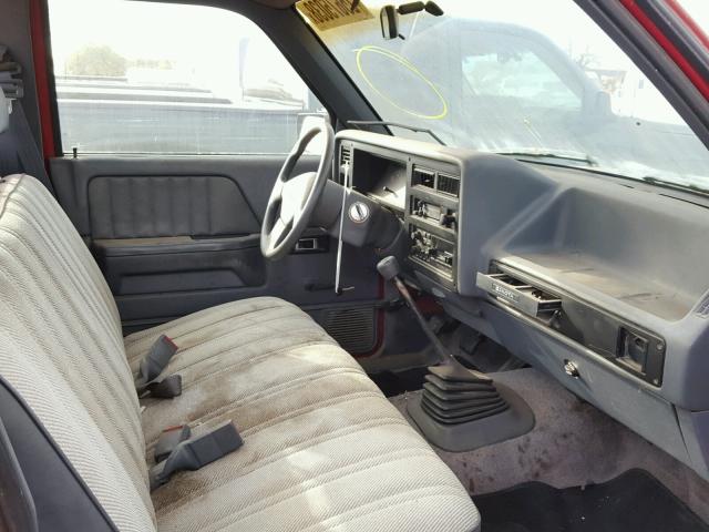 1B7FL26G7NS629512 - 1992 DODGE DAKOTA RED photo 5