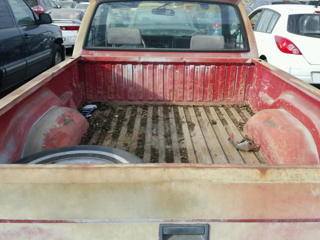 1B7FL26G7NS629512 - 1992 DODGE DAKOTA RED photo 6