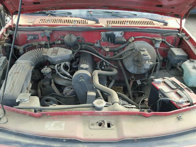 1B7FL26G7NS629512 - 1992 DODGE DAKOTA RED photo 7