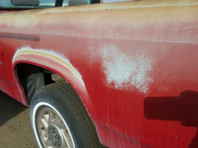 1B7FL26G7NS629512 - 1992 DODGE DAKOTA RED photo 9