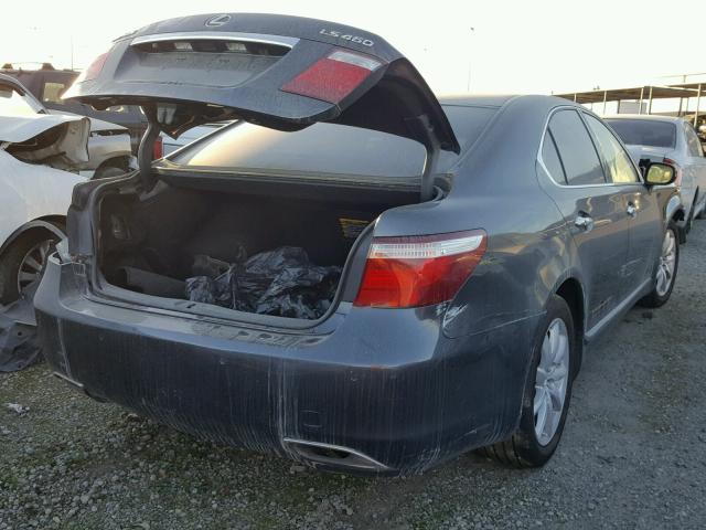 JTHBL46F685083594 - 2008 LEXUS LS 460 GRAY photo 4