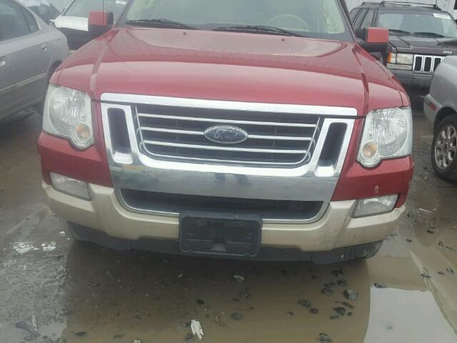 1FMEU74E78UB21889 - 2008 FORD EXPLORER E RED photo 9