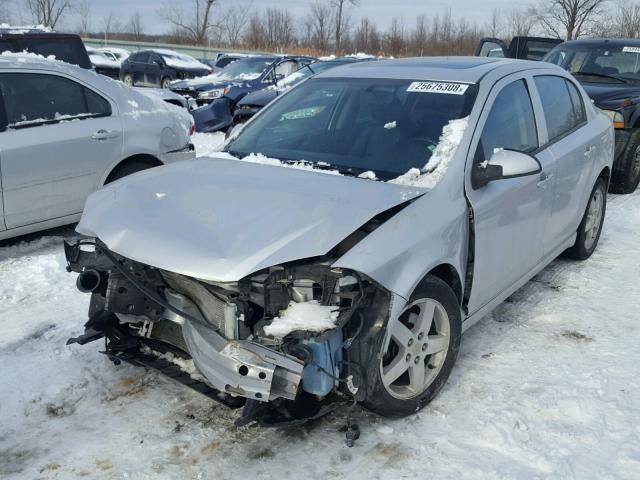 1G1AF5F51A7196101 - 2010 CHEVROLET COBALT 2LT SILVER photo 2