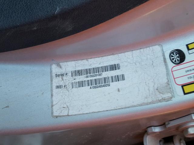 1B3CB4HA8AD650931 - 2010 DODGE CALIBER SX SILVER photo 10