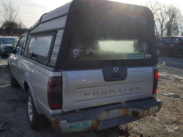 1N6DD26T04C453653 - 2004 NISSAN FRONTIER K SILVER photo 3