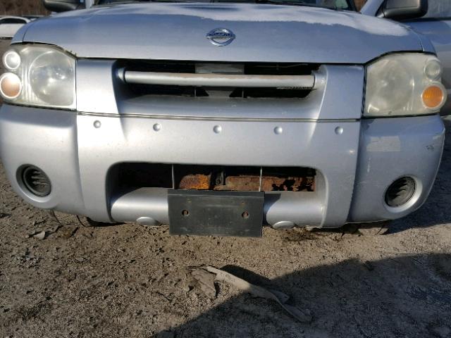 1N6DD26T04C453653 - 2004 NISSAN FRONTIER K SILVER photo 7