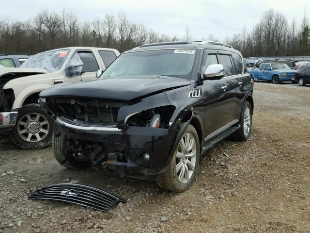 JN8AZ2NF4C9516983 - 2012 INFINITI QX56 BLACK photo 2