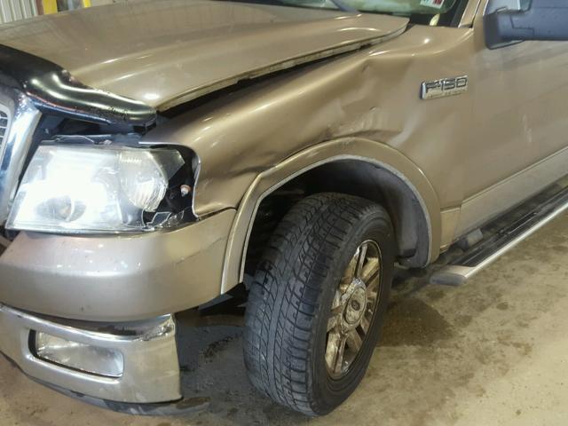 1FTPW125X4KD65355 - 2004 FORD F150 SUPER TAN photo 9