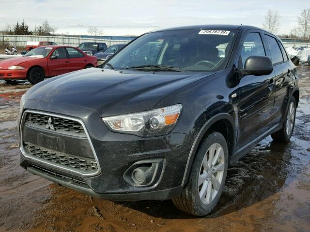 4A4AP3AUXFE005116 - 2015 MITSUBISHI OUTLANDER BLACK photo 2