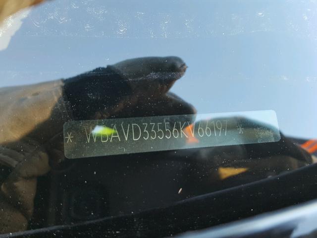 WBAVD33556KV66197 - 2006 BMW 330 XI BLACK photo 10