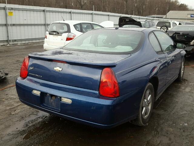 2G1WM15K069244074 - 2006 CHEVROLET MONTE CARL BLUE photo 4