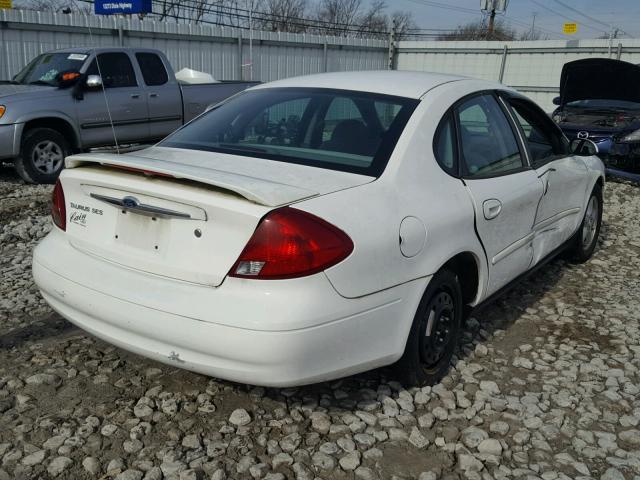 1FAFP552X2A259501 - 2002 FORD TAURUS SES WHITE photo 4