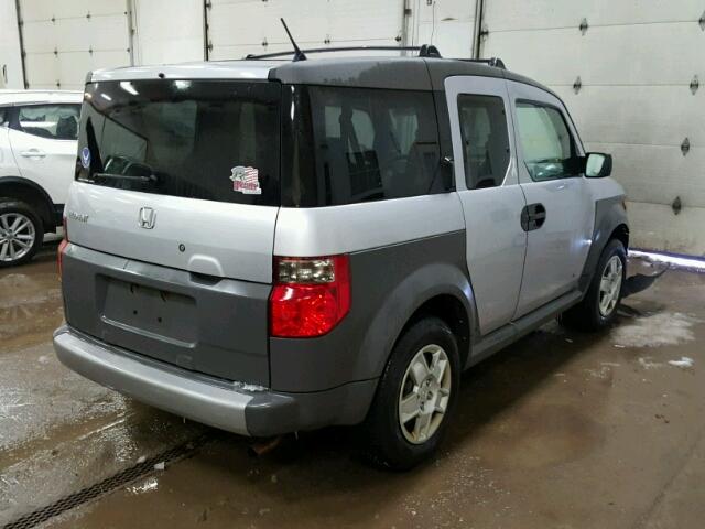 5J6YH28355L024025 - 2005 HONDA ELEMENT LX SILVER photo 4