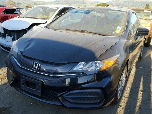 2HGFG3B54EH508038 - 2014 HONDA CIVIC LX BLACK photo 2