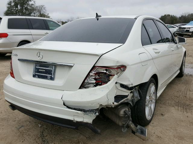 WDDGF5GB5AR113866 - 2010 MERCEDES-BENZ C 350 WHITE photo 4