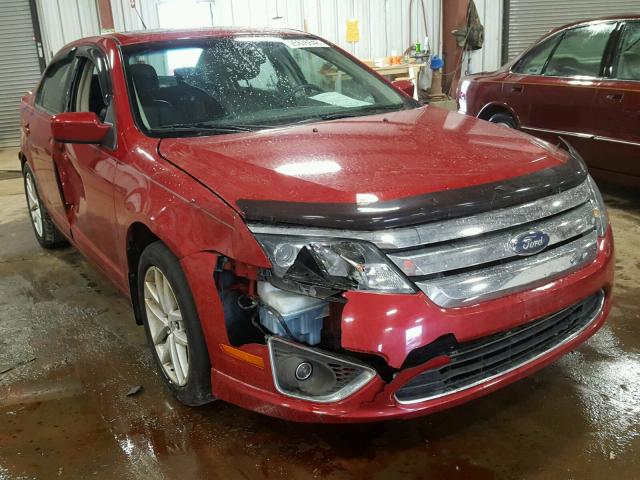 3FAHP0JG2AR225893 - 2010 FORD FUSION SEL RED photo 1