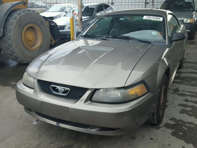 1FAFP40432F109123 - 2002 FORD MUSTANG GRAY photo 2