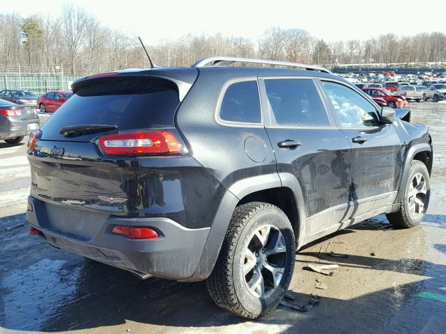 1C4PJMBS3FW527537 - 2015 JEEP CHEROKEE T BLACK photo 4