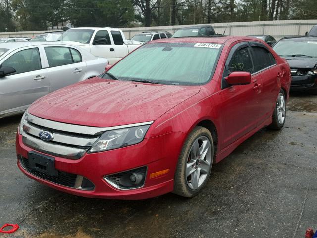 3FAHP0KC4BR178282 - 2011 FORD FUSION SPO RED photo 2