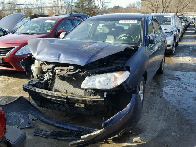 KMHDU4AD5AU027201 - 2010 HYUNDAI ELANTRA BL BLUE photo 2