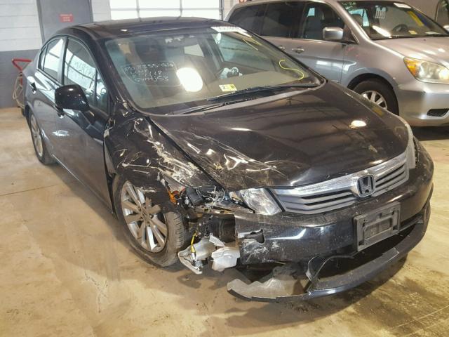 2HGFB2F96CH542209 - 2012 HONDA CIVIC EXL BLACK photo 1