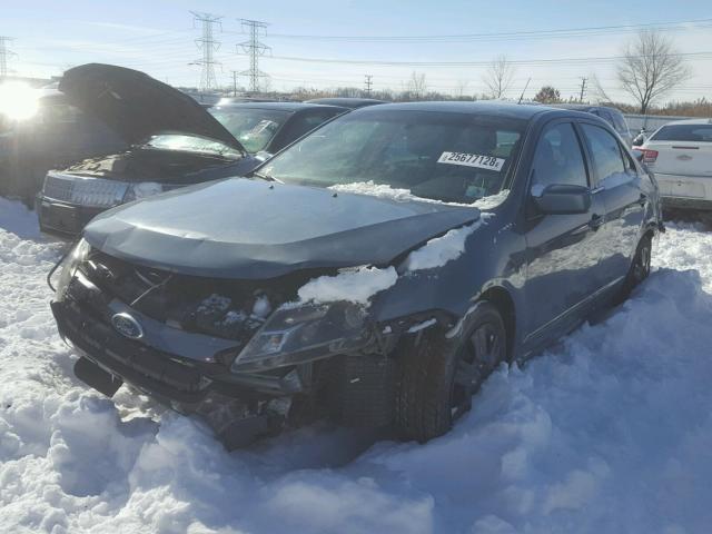 3FAHP0HA6BR223132 - 2011 FORD FUSION SE BLUE photo 2