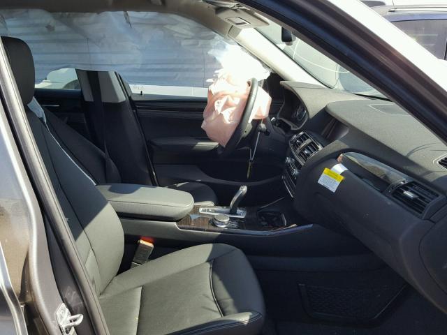 5UXWZ7C35H0V90639 - 2017 BMW X3 SDRIVE2 Сұр фото 5