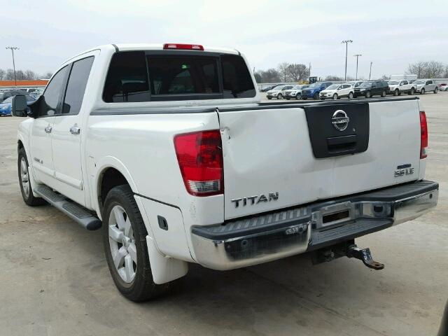 1N6BA07D49N315783 - 2009 NISSAN TITAN XE WHITE photo 3