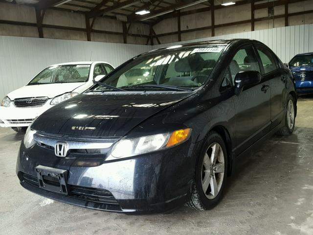 1HGFA168X7L073106 - 2007 HONDA CIVIC EX შავი ფოტო 2