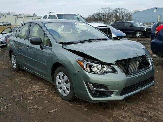 JF1GJAA63GH003691 - 2016 SUBARU IMPREZA GREEN photo 1