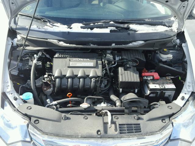 JHMZE2H75CS005577 - 2012 HONDA INSIGHT EX SILVER photo 7